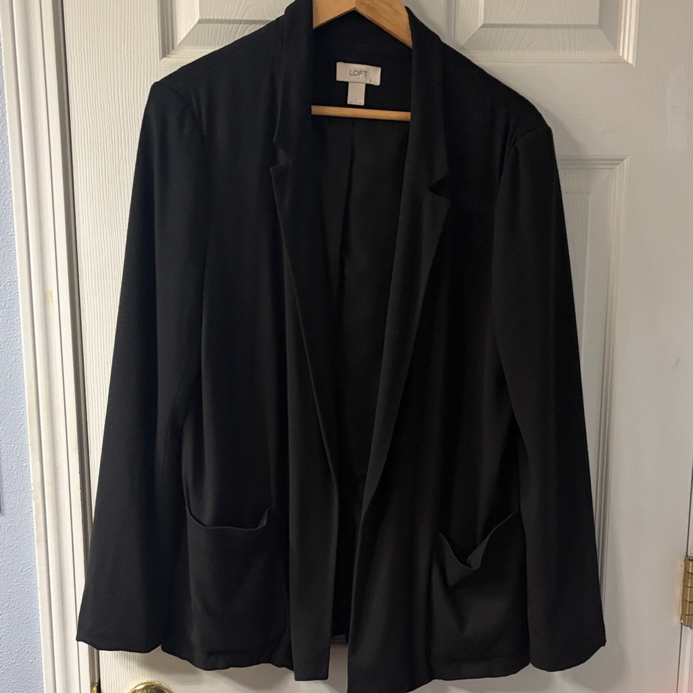 LOFT Women's Elegant Black Suit Jacket